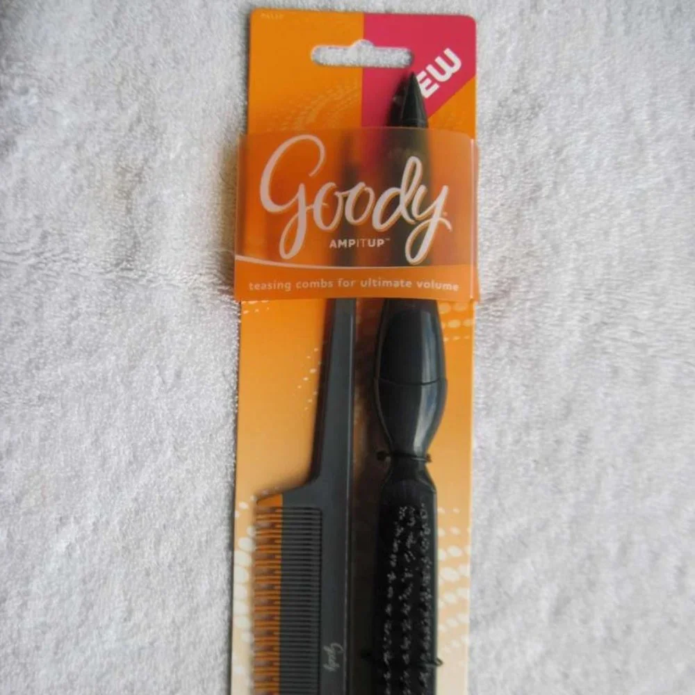 2 Goody Teasing Combs Volume Edge Control Section Smooth Hair Brush Pick Amp It